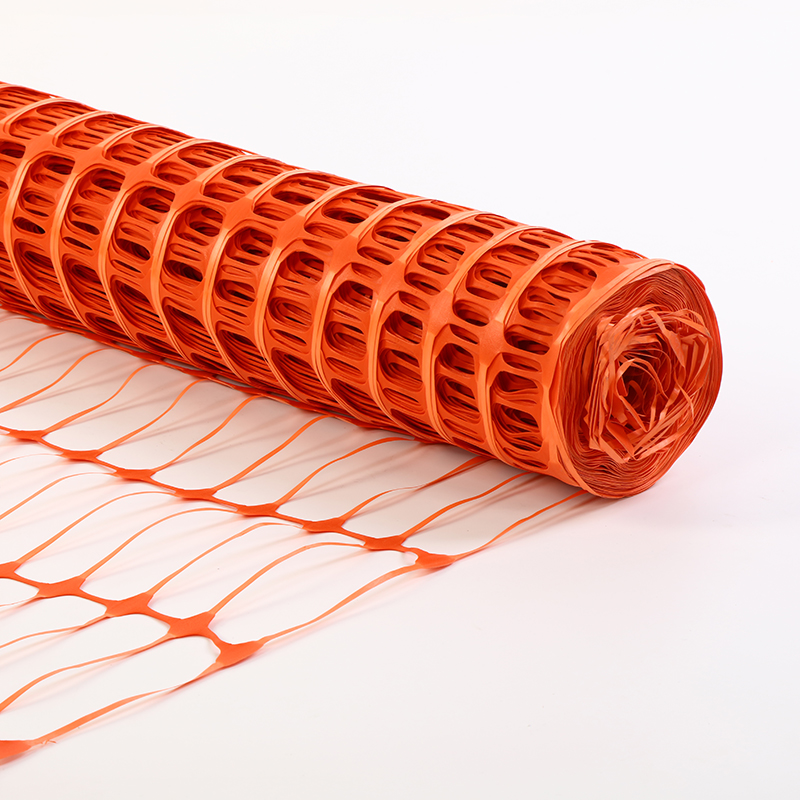 Clôture en plastique flexible imperméable orange de maille de sécurité routière de trafic de PE pour le filet de construction
